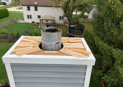 Aelite Chimney Specialties - Chase Cover Before