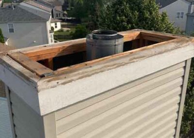 Aelite Chimney Specialties - Chase Cover Installation